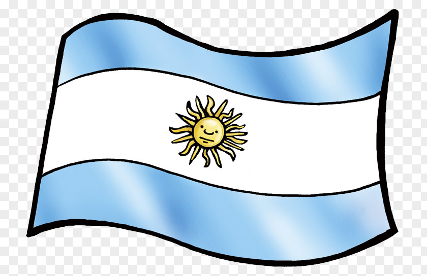Bandera Argentina Line Clip Art PNG
