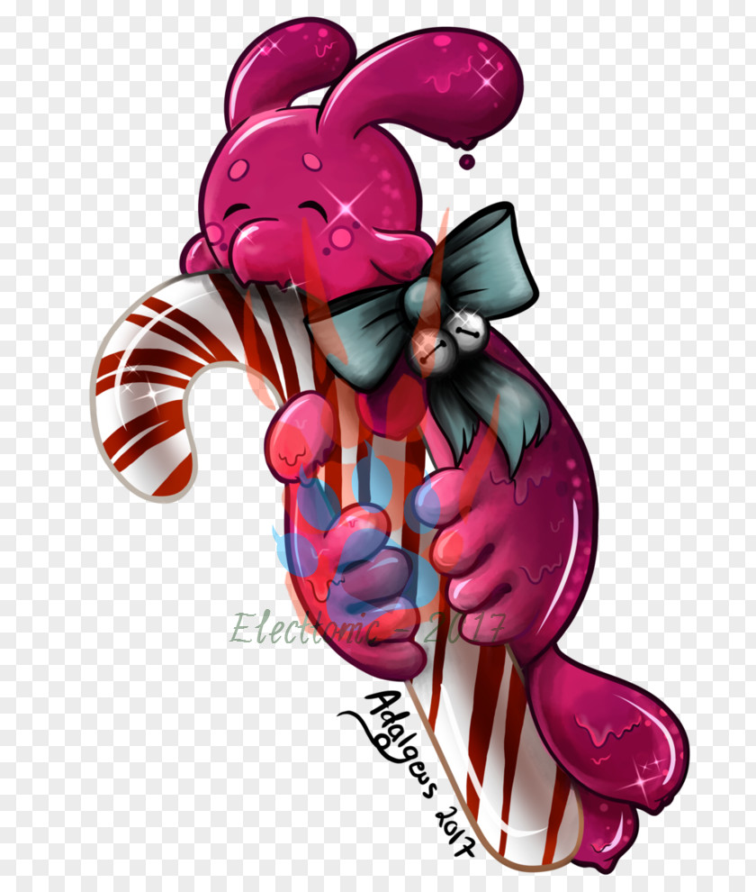 Berry Juice Cartoon Character Muscle Magenta PNG
