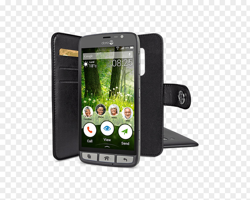 Black Telephone Mobile Phone Accessories Doro 6530Mobile Case Smartphone Liberto 825 PNG