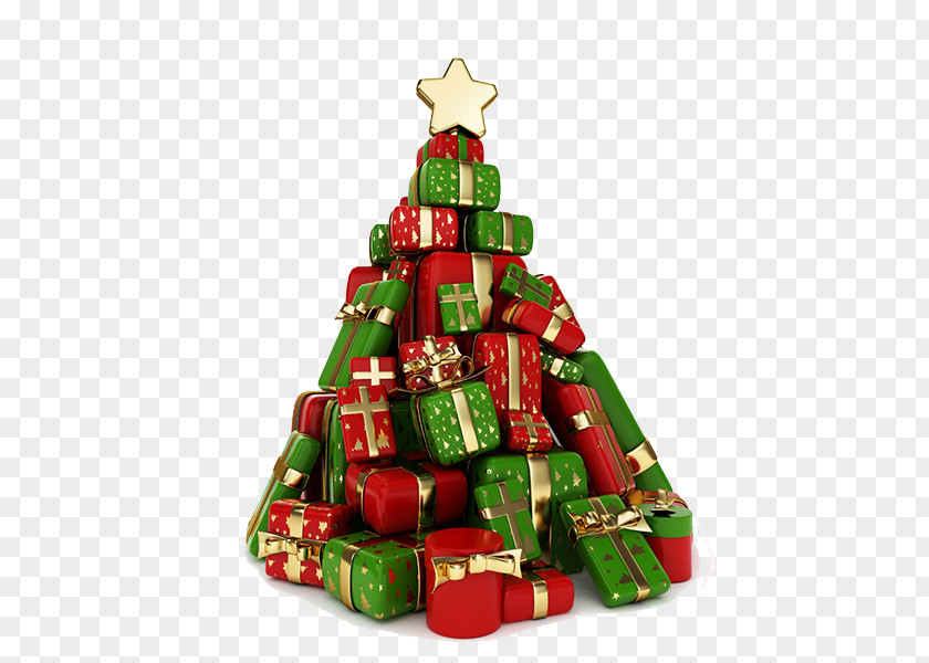 Gifts Tree Christmas Gift Illustration PNG