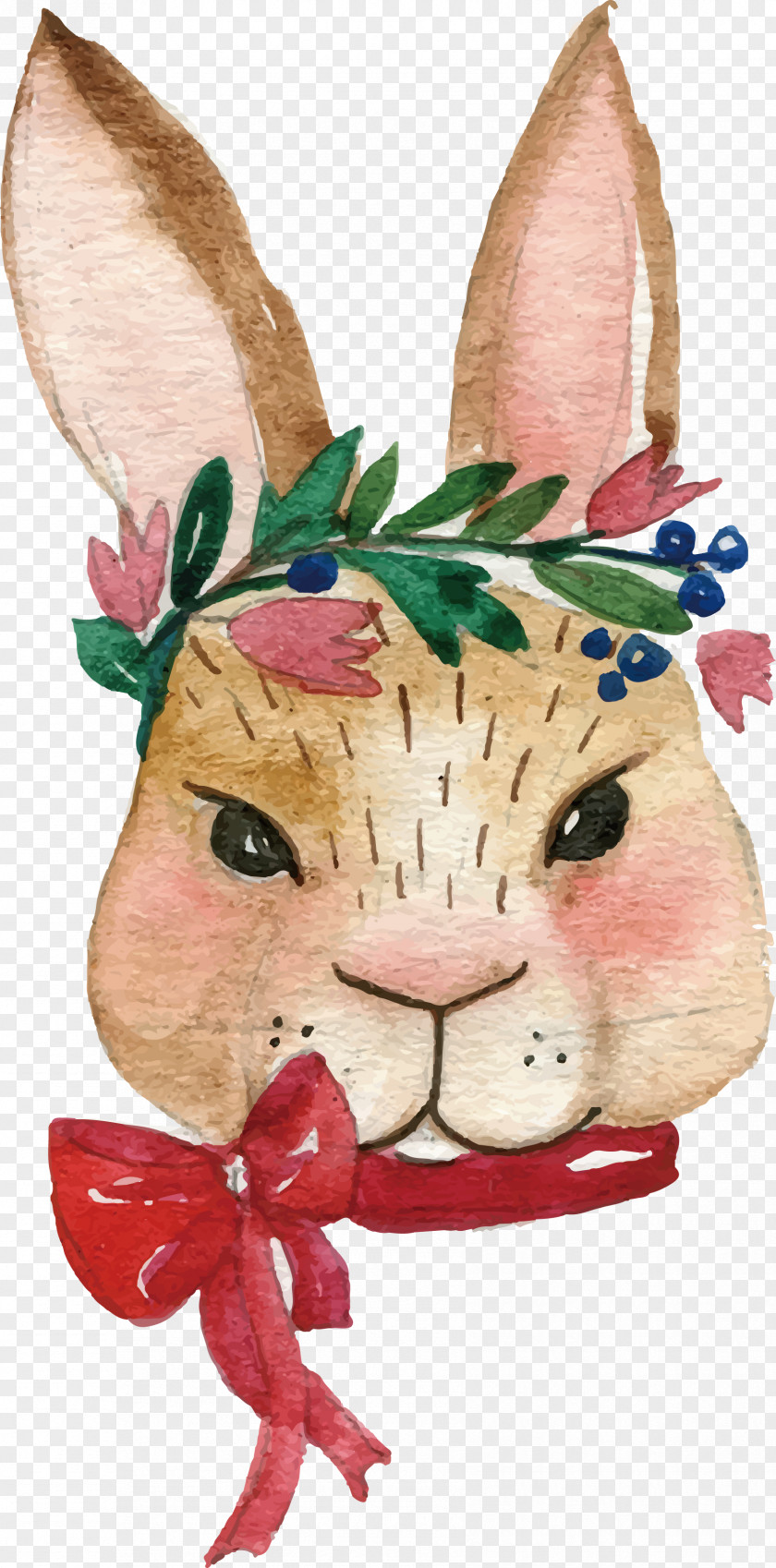 Watercolor Bunny Painting Rabbit PNG