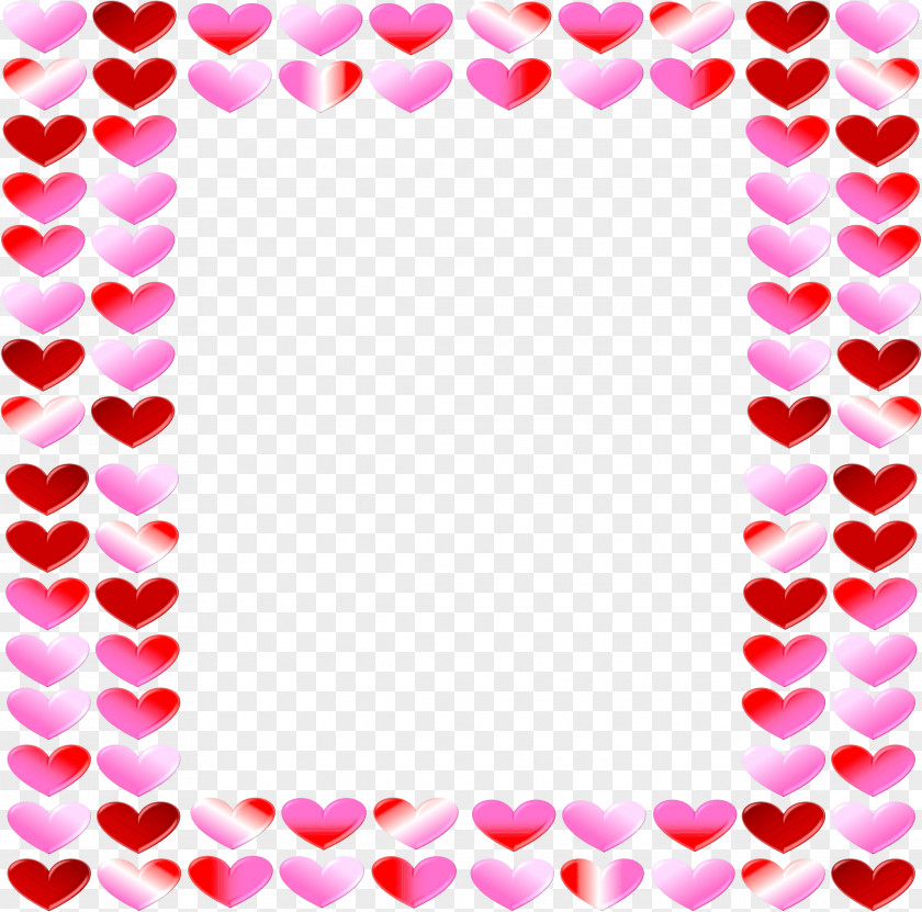 Magenta Red Valentines Day Heart PNG
