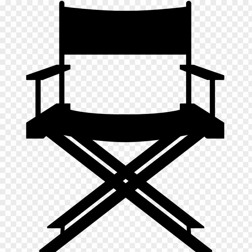 Movie Theatre Table Director's Chair Stool Leather PNG