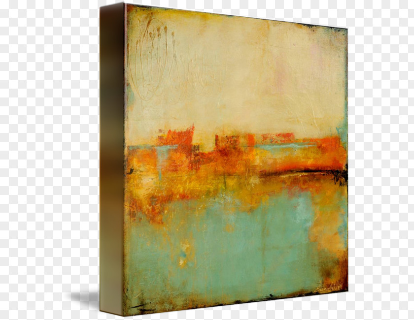 Painting Acrylic Paint Gallery Wrap Canvas PNG