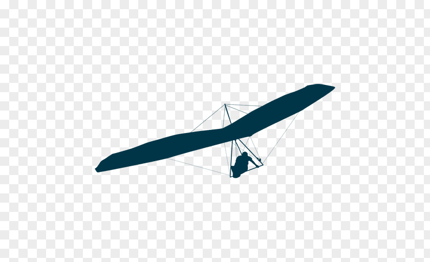 Silhouette Motor Glider PNG