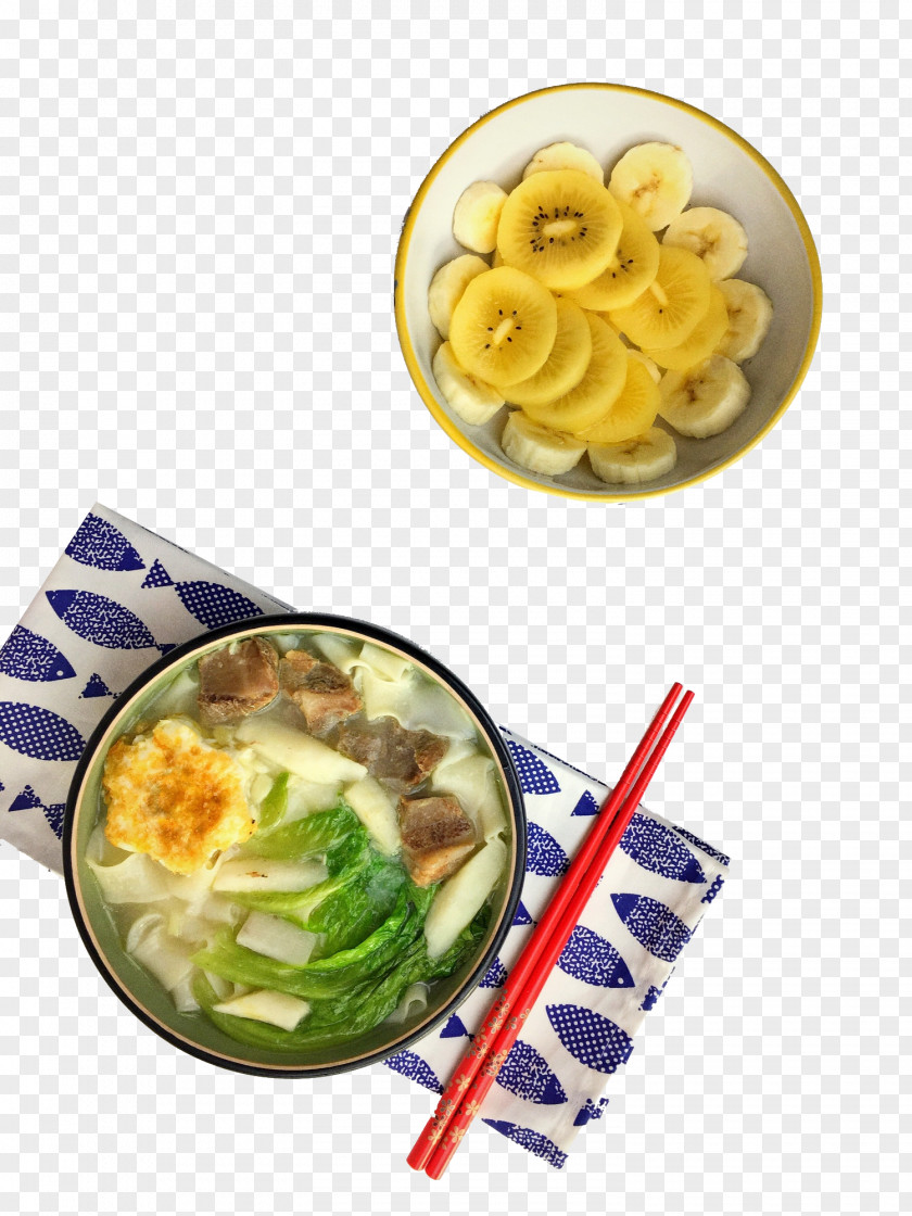 Balanced Breakfast Udon Braised Noodles Icon PNG