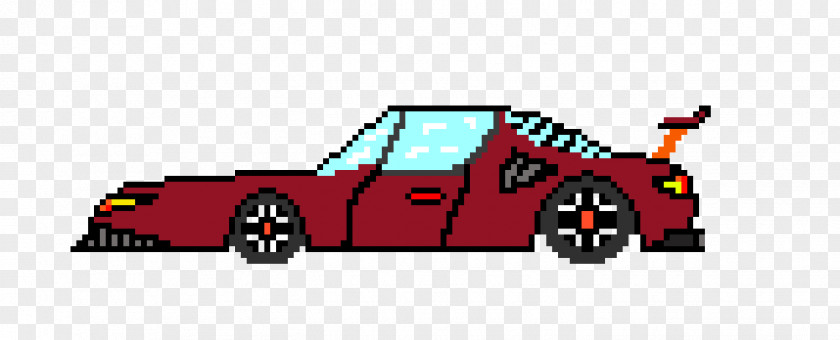 Cartoon Car Pixel Art Clip PNG