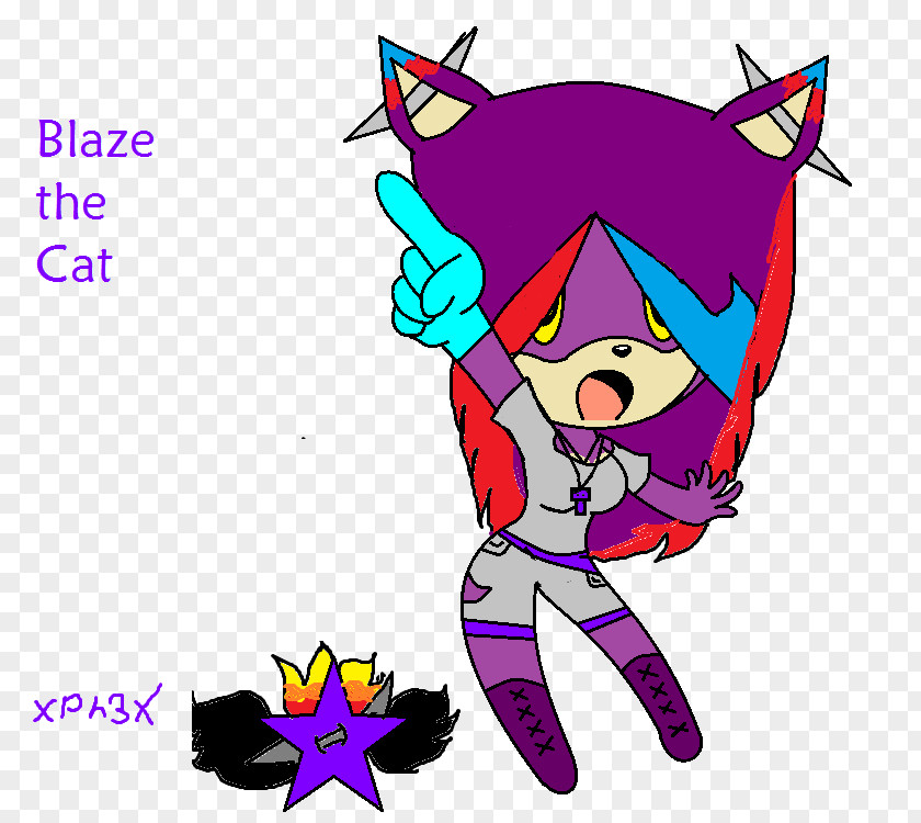 Cat Blaze The Demon Clip Art PNG