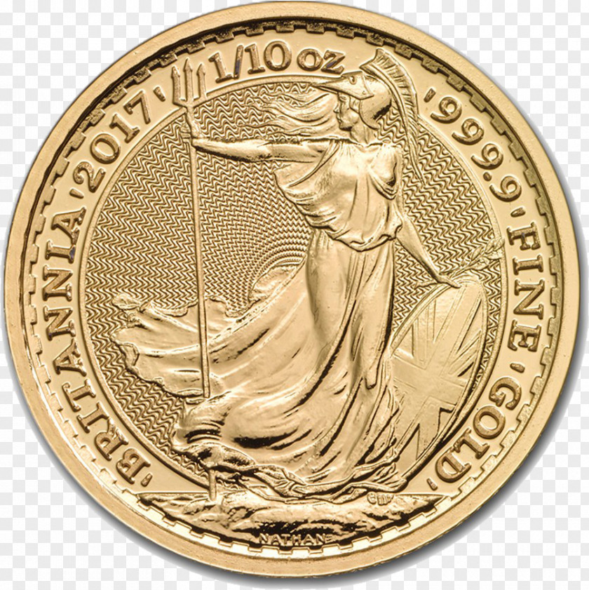 Gold Coins Royal Mint Britannia As An Investment Bullion Coin PNG