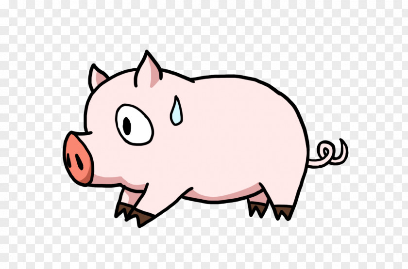 Pig Flying Marathon Porky Animated Film Clip Art PNG