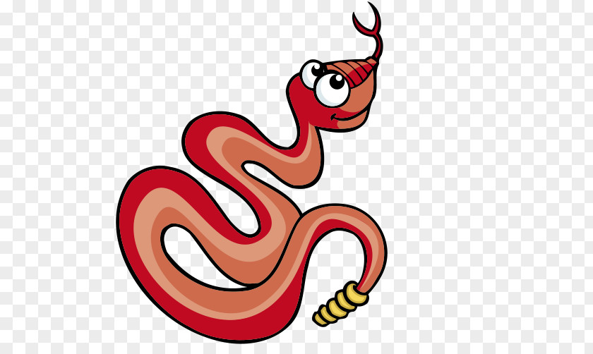 Cartoon Red Snake Snakes Clip Art PNG