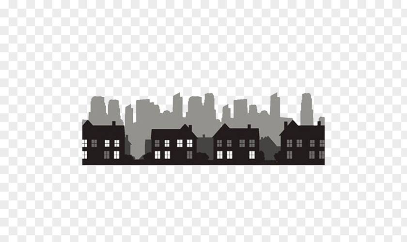 City Silhouette Building Skyline PNG