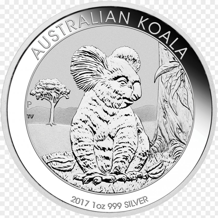 Silver Coin Perth Mint Koala Bullion PNG