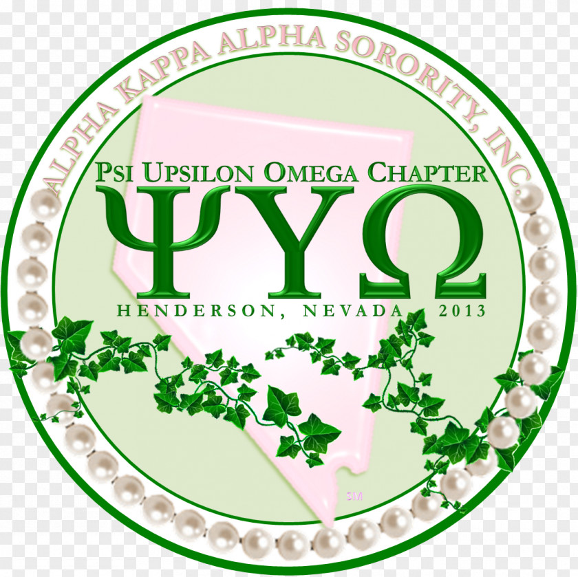 Alpha Kappa Rho 43rd Anniversary Logo Green Omega Psi Phi Nevada PNG