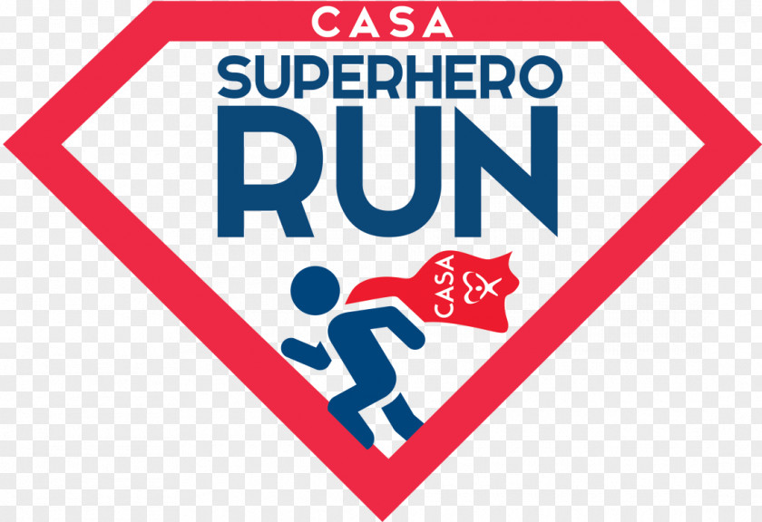 Logo CASA Superhero 5K Run/Walk El Jebel Kansas PNG