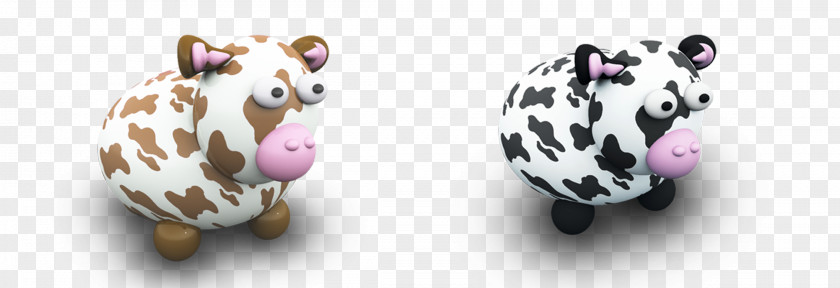 3d Small Piebald Cows Cartoon Creative Download Raster Graphics Computer Software PNG