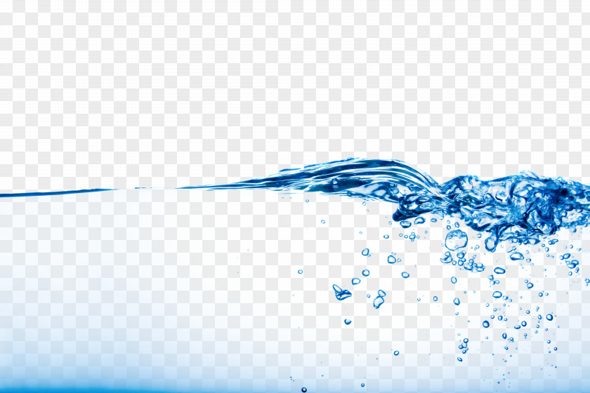 Blue Water Column Element,Skin Fresh Waterlines Drinking Clip Art PNG