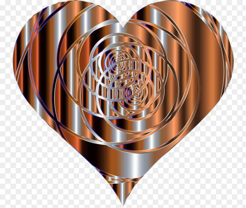 Heart Spiral Vortex Clip Art PNG