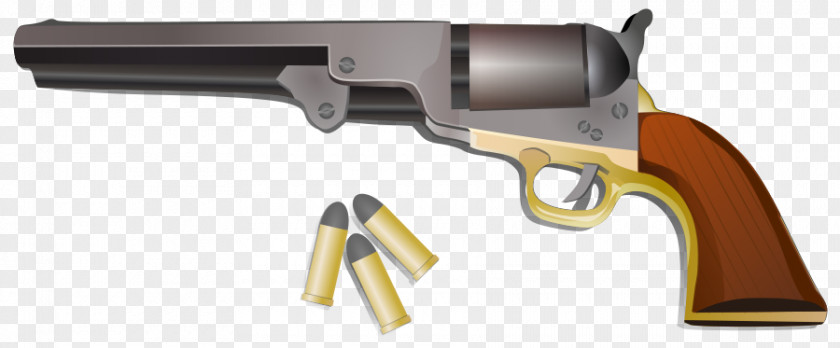 Lum Cliparts Cartridge Firearm Weapon Revolver Pistol PNG