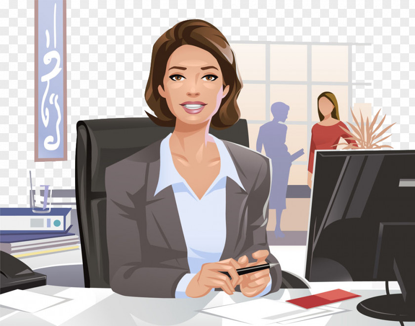 Professional Women Woman Businessperson Cartoon Illustration PNG