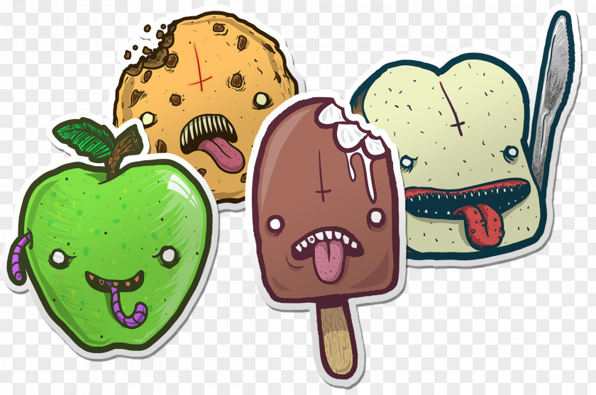 Rotten Food Illustration Concept Art Drawing PNG