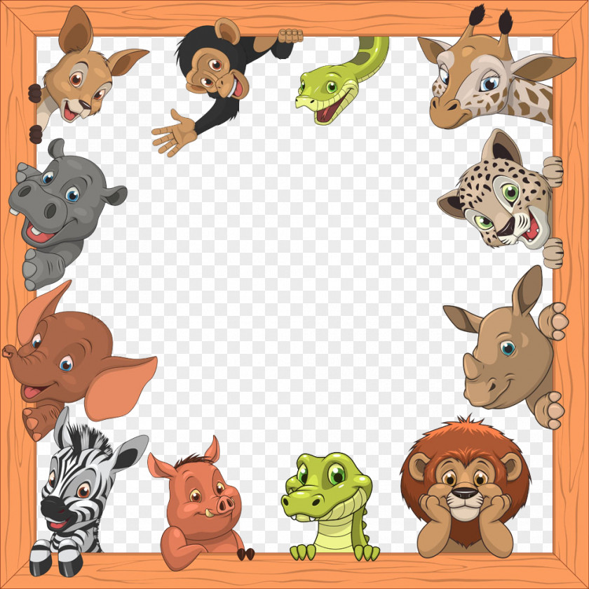 Small Animal Surrounded By A Border PNG animal surrounded by a border clipart PNG