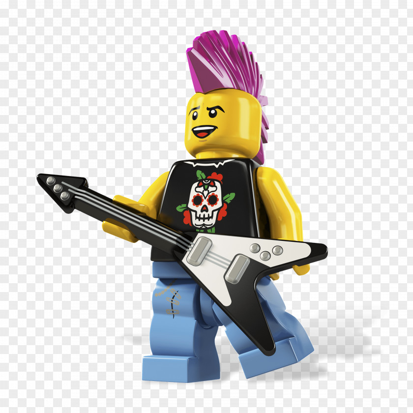 The Lego Movie Minifigures Loco Punk Rock PNG