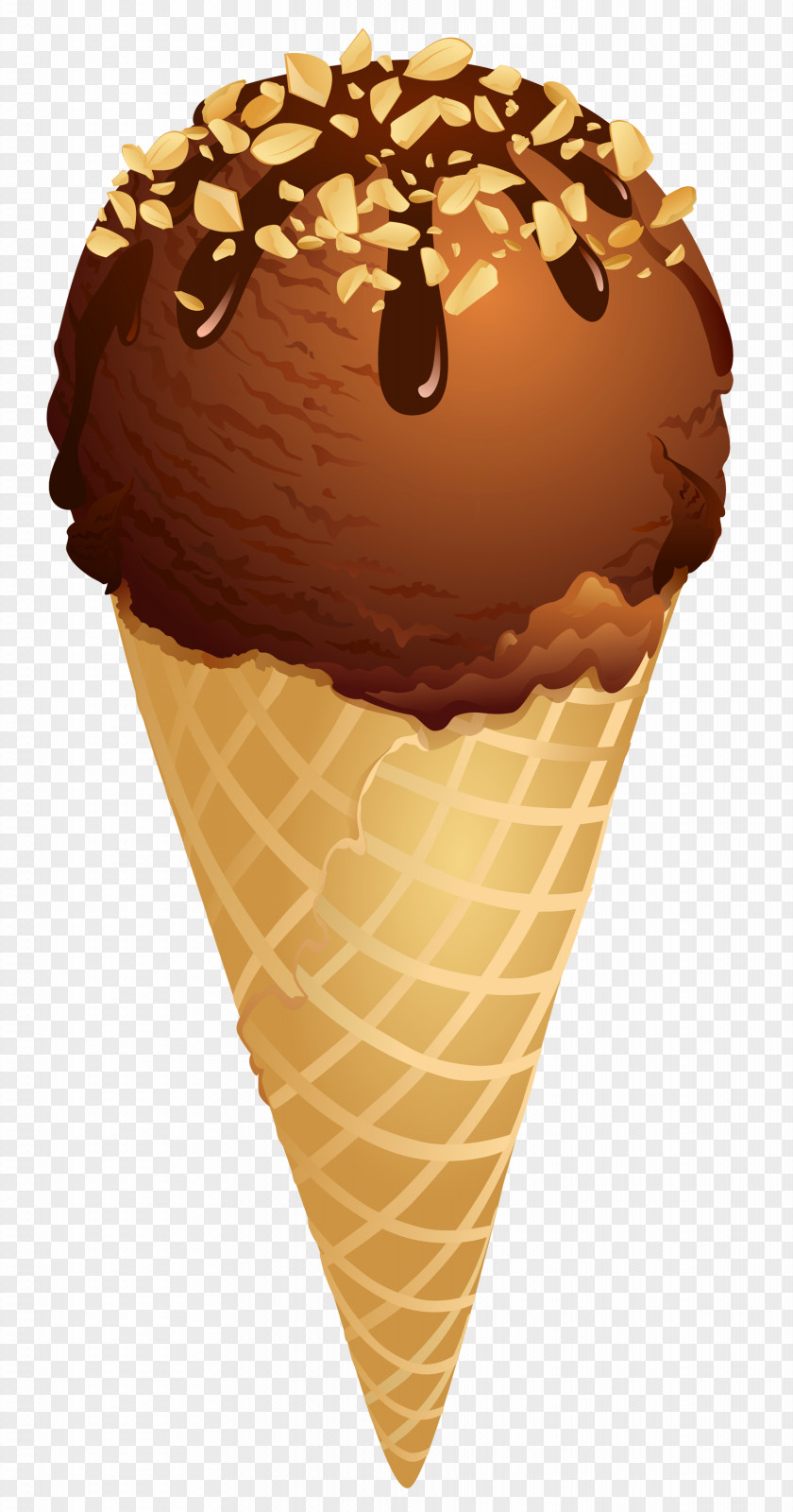 Chocolate Ice Cream Cone Clipart Picture Clip Art PNG