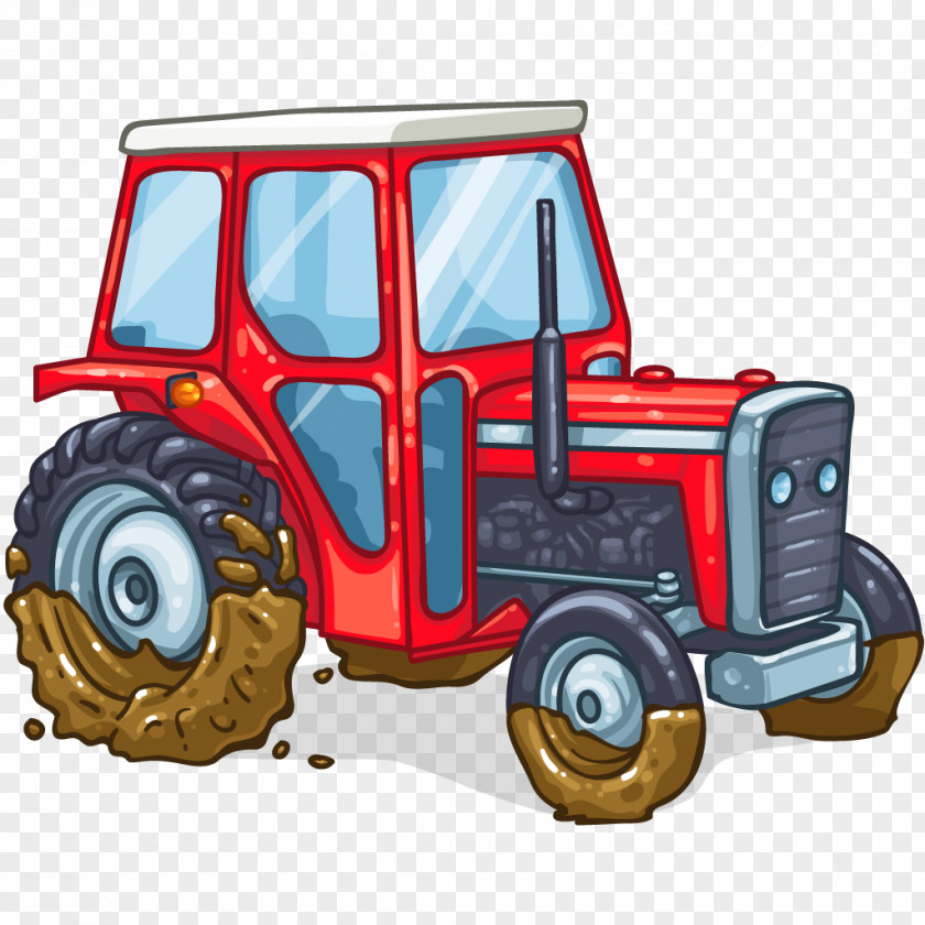 Farm Tractor Car Animated Film YouTube Video PNG