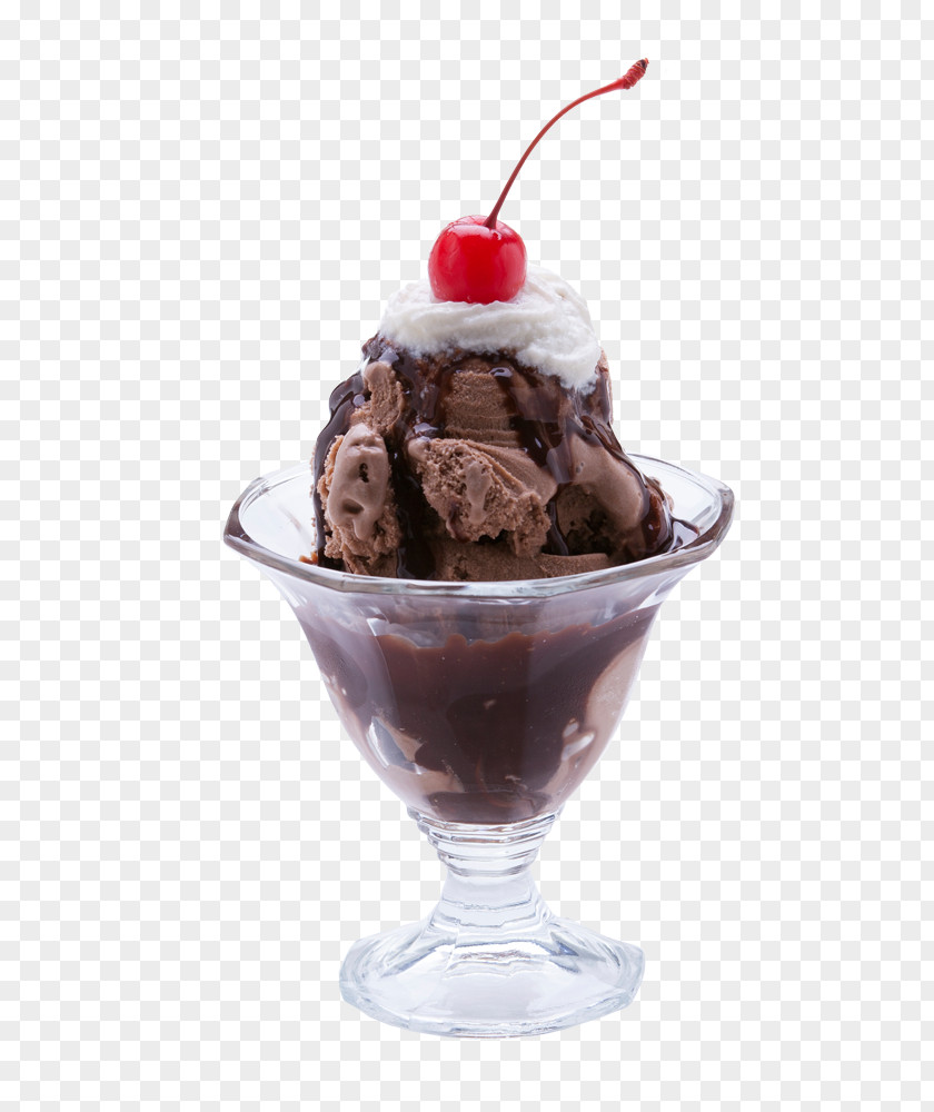 Ice Cream Sundae Chocolate Dame Blanche Cones PNG