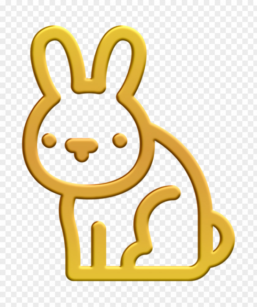 Rabbit Icon Easter Animals PNG