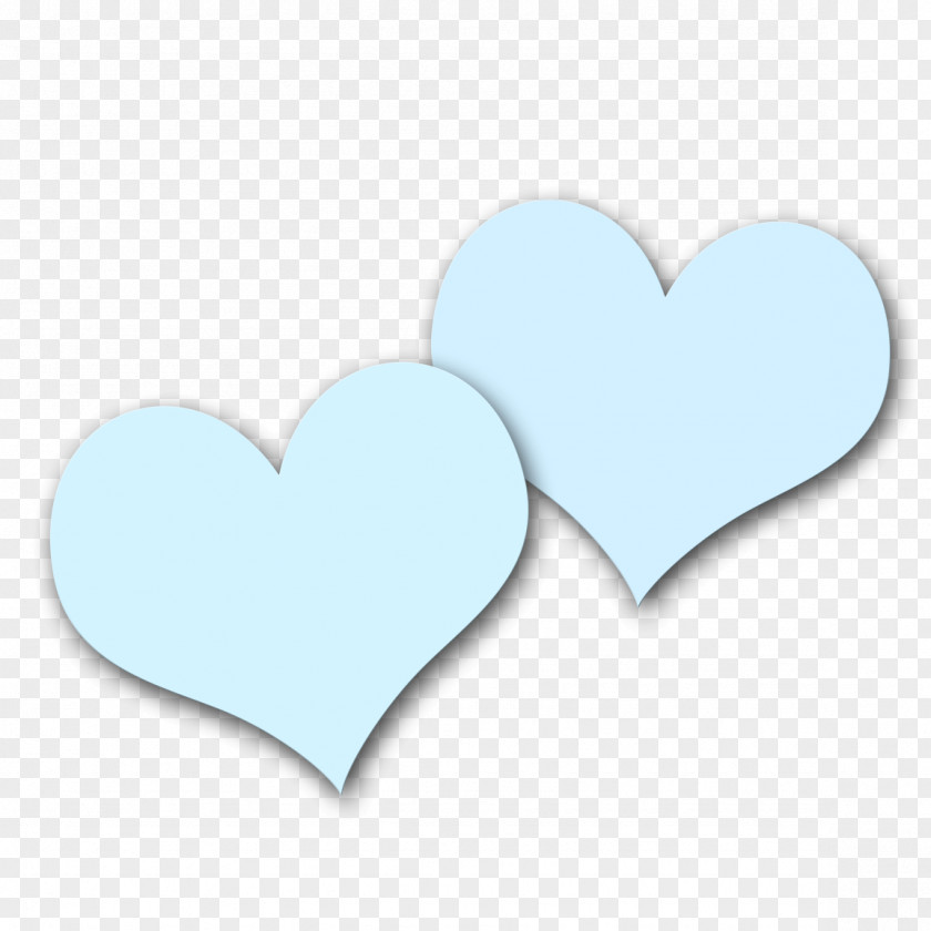 Beautiful Blue Heart Computer File PNG