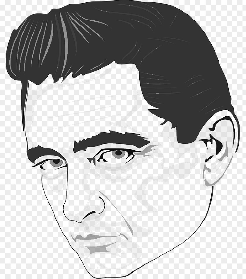 Heres Johnny Cash Vector Graphics Art Music Painting PNG