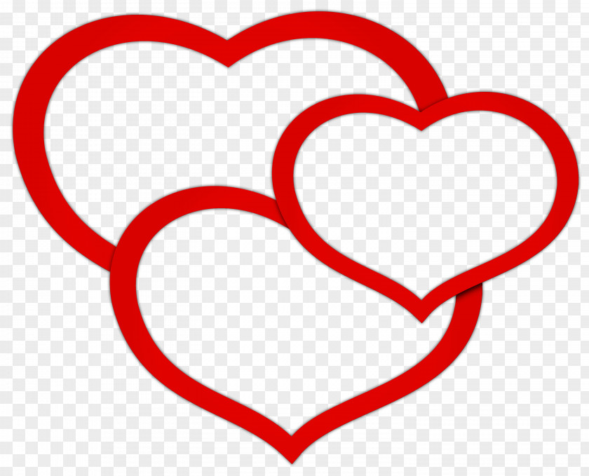 Transparent Red Triple Hearts Clipart Picture Icon Clip Art PNG