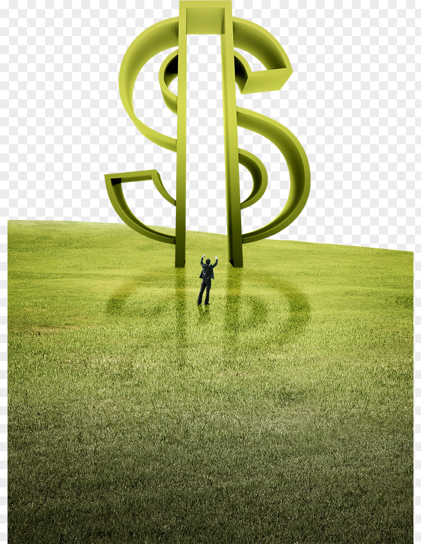 Dollar Sign And People On The Grass United States Businessperson PNG