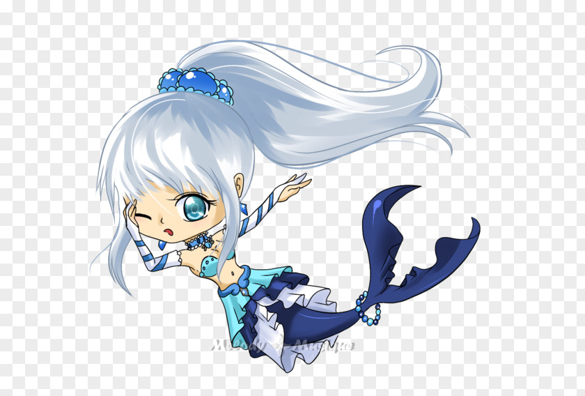 Mermaid Cartoon Figurine Ear PNG