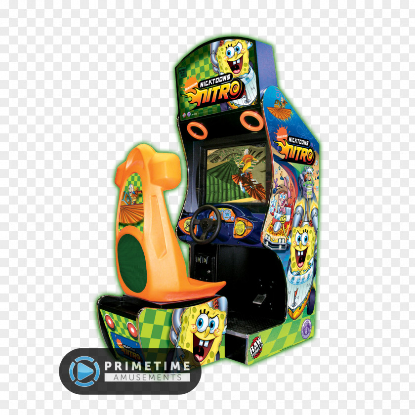 Nicktoons Nitro Racing Arcade Game Video Raw Thrills PNG