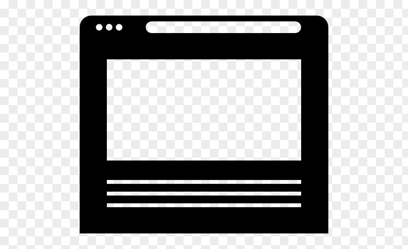 Rectangle Technology Black And White PNG