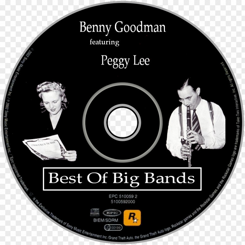 Benny B Compact Disc Best Of The Big Bands: Goodman Featuring Peggy Lee (feat. Helen Forrest) PNG