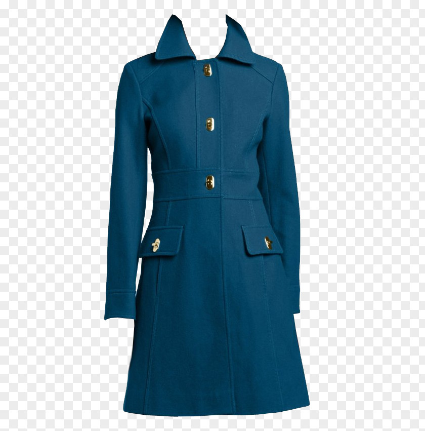 Jessica Simpson Shoes Trench Coat Cobalt Blue Overcoat PNG