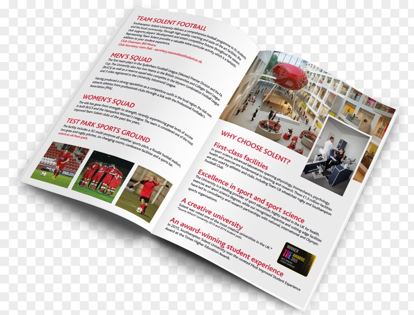 Restaurant Leaflets Solent University Team F.C. Advertising Brochure PNG