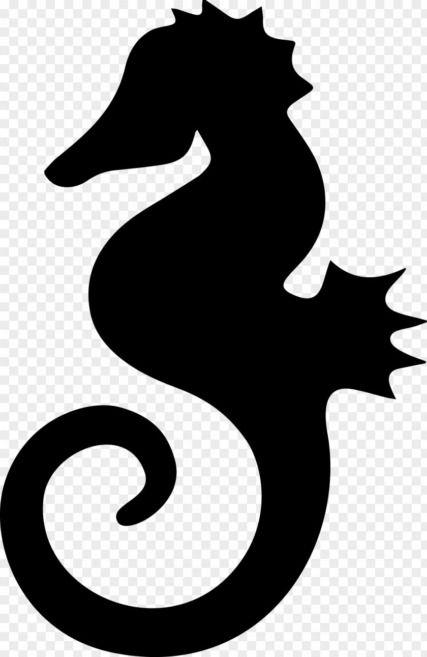 Seahorse Stencil Decal Clip Art PNG