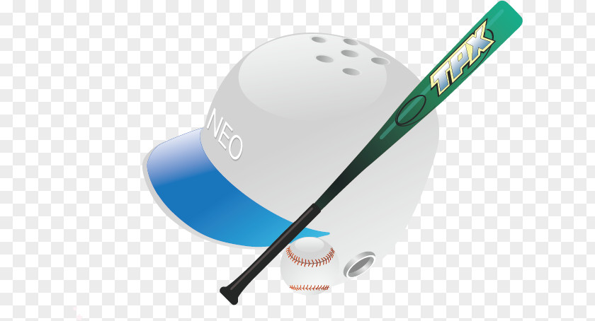Vector Baseball Cap Bat Hat PNG