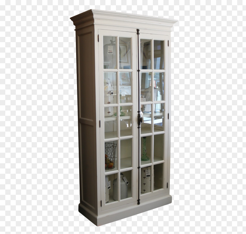 Antique Display Case Bookcase France Window PNG