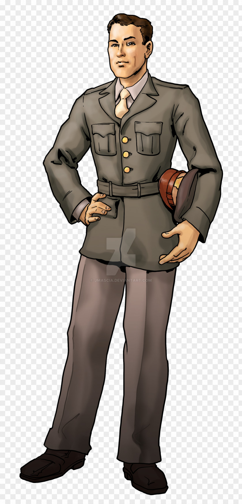 Military Uniform Costume Design Cartoon PNG