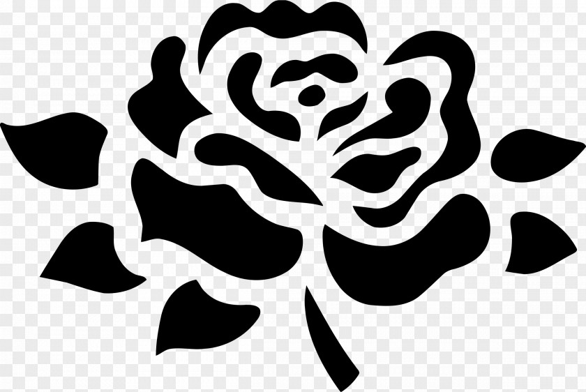 Rose Icon Drawing Black And White Clip Art PNG