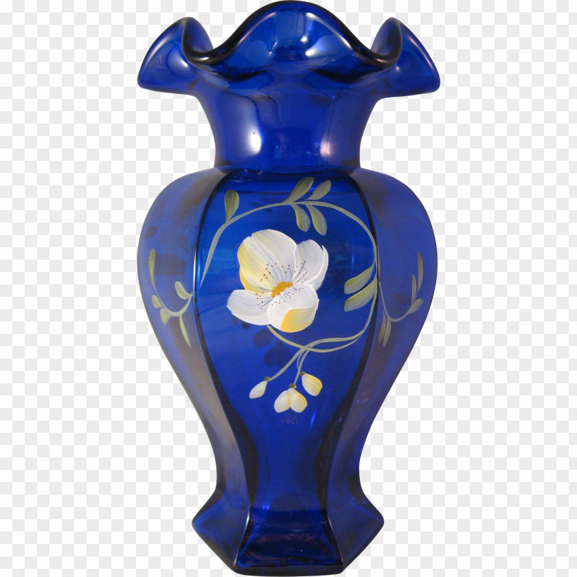 Vase Glass Decorative Arts Ceramic Cobalt Blue PNG