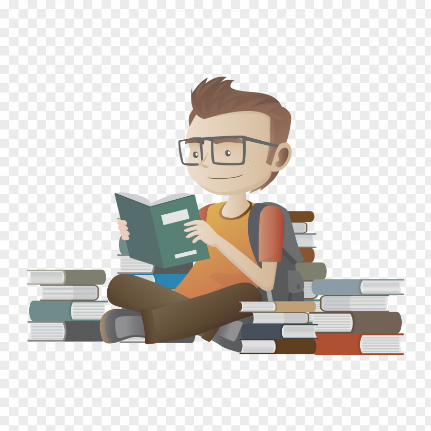 Sitting On Pile Of Books Students Student College Gandhi Institute Engineering And Technology Education School PNG