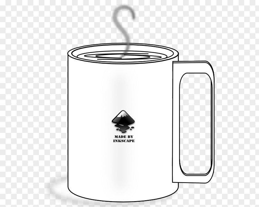 White Coffee Cup Inkscape Clip Art PNG