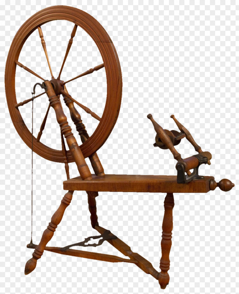 Antique Spinning Wheel Clip Art PNG